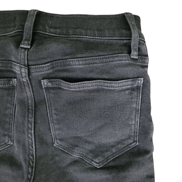 Madewell Cali Demi-Boot Jeans in Edmunds Wash: Raw-Hem Edition Size 25P Black - Picture 6 of 7